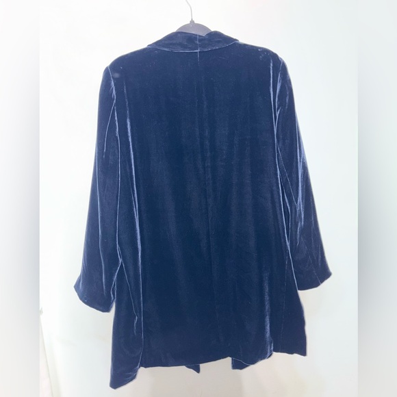 Lafayette 148 New York Women's Cecily Velvet Jacket Color Ink - Picture 6 of 7